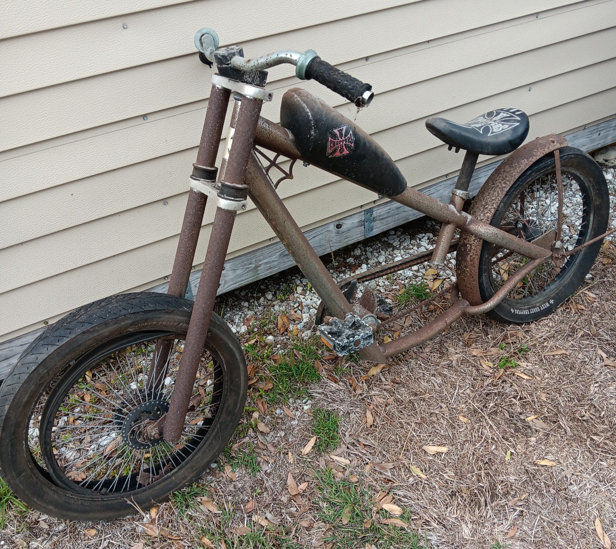 Rusted Hulk of a Chopper | Rat Rod Bikes Bicycle Forum